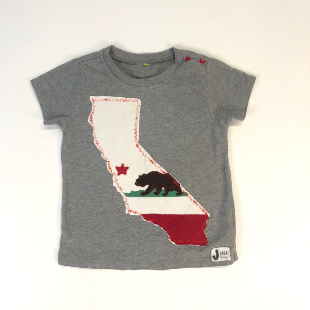 CALIFORNIA STATE PRINT BABY TOP SIZE 1YR
